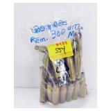 30 ROUNDS ONCE SHOT REMINGTON .300 ULTRA MAG BRASS