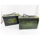 2 EMPTY ARMY AMMO CANS