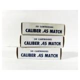 124 ROUNDS CALIBER .45 MATCH AMMUNITION