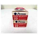100 ROUNDS PETERS .22 SHORT AMMUNITION