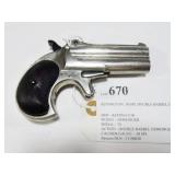 REMINGTON .41 CAL DOUBLE BARREL DERRINGER