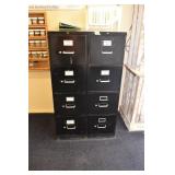 PAIR FILE CABINETS