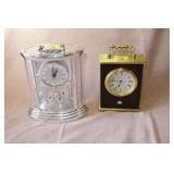 2 QUARTZ DESK CLOCKS