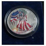 1999 COLORIZED SILVER EAGLE