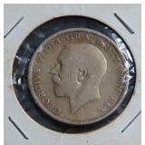 1920 BRITISH HALF CROWN - .5 SILVER
