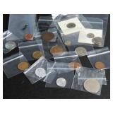 FOREIGN COINS: JAPAN, ITALY, MEXICO, GERMANY,