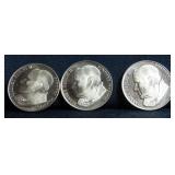 3 VATICAN SOUVENIR MEDALS: JOANNES PAULUS II