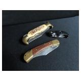 3 FOLDING POCKET KNIVES