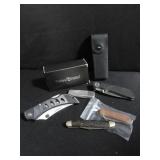 4 FOLDING POCKET KNIVES: COLT AND OTHERS