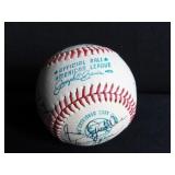 AUTOGRAPHED TEAM BASEBALL FROM THE 1971/72
