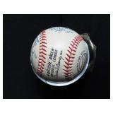 AUTOGRAPHED TEAM BASEBALL FROM THE 1971/72