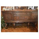 DEPRESSION ERA OAK BUFFET