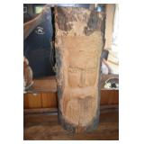 TREE ART CARVING ON LOG