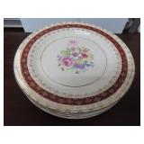 6 - 9" PLATES BY STETSON - 22K GOLD DECORATION