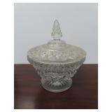 WEXFORD CRYSTAL CANDY DISH W/LID