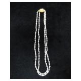 16" DOUBLE STRAND OF FRESH WATER (BAROQUE) PEARLS