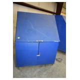 BLUE WOODEN TOOL CABINET