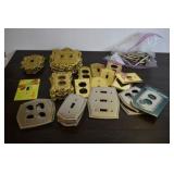 ASSORTED BRASS SWITCH PLATES