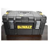 37618 DEWALT TOOL BOX AND ASSORTED TOOLS