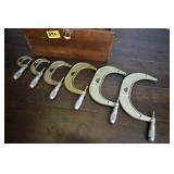 YUASA  PRECISION MICROMETERS SET IN WOODEN BOX