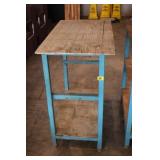 METAL AND WOODEN TABLE