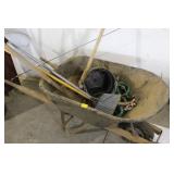WHEEL BARROW AND HAD TOOLS