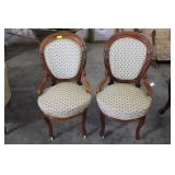 PAIR OF WALUT LADIES CHAIRS