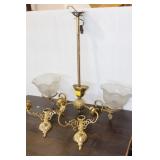DOUBLE HANGING LIGHT AND CANDLE HOLDERS
