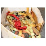 BOX OF ASSORTED STRAPS