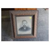 ANTIQUE FRAME WITH COUSIN IT