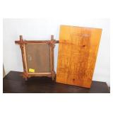 CROSSBOW FRAME AND GENRAL STORE WOOD CARVING