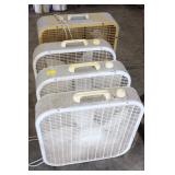 4 BOX FANS