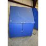 BLUE WOODEN TOOL CABINET