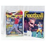 3 SPORTS MAGAZINES AND UPPER DECK POWERDECK DISC