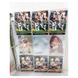 BINDER W/135+ SPORTS TRADING CARDS - LOOSE