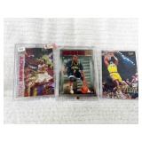 3 BASKETBALL TRADING CARDS
