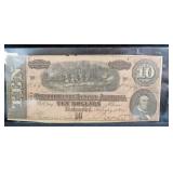 1864 CONFEDERATE $10 (T-68) NOTE