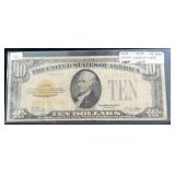 SERIES 1928 $10 GOLD CERTIFICATE