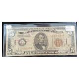 SERIES 1934 HAWAII WWII EMERGENCY $5 SILVER