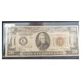 SERIES 1934-A HAWAII WWII EMERGENCY $20 SILVER