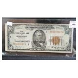 SERIES 1929 MINNEAPOLIS $50 NATIONAL CURRENCY
