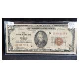 SERIES 1929 CHICAGO $20 NATIONAL CURRENCY