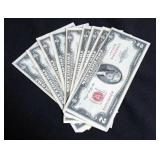 10 RED SEAL $2 BILLS
