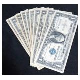 10 - 1957 $1 SILVER CERTIFICATES