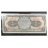 1967 MEXICAN ONE PESO NOTE