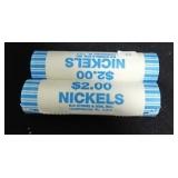 2 UNC ROLLS OF 2005-P WESTWARD JOURNEY NICKELS