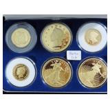 6 REPLICA U.S. GOLD COINS - **REPLICAS**
