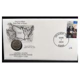 2004 LOUISIANA PURCHASE NICKEL & 1ST DAY COVER