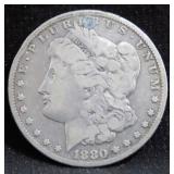 1880-CC MORGAN SILVER DOLLAR