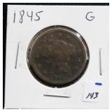 1845 LARGE CENT